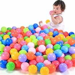 Da.Wa Bällebad Bälle Plastikbälle Kinderbälle Kunststoffbälle Ball für Bällebad-Pool Plastikbälle Babybälle Ø 5.5 cm, Menge:100