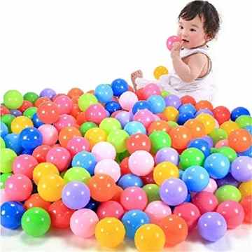 Da.Wa Bällebad Bälle Plastikbälle Kinderbälle Kunststoffbälle Ball für Bällebad-Pool Plastikbälle Babybälle Ø 5.5 cm, Menge:100