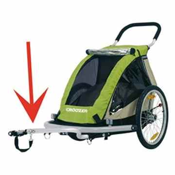 Deichsel ab Baujahr 2005 mit Kugelstopf. für Croozer 535/737/Kid1+2/Plus u.Kuppl., silber (1 Stück)