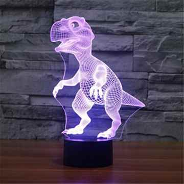 Dinosaurier 3D bunte Lichter LED Lampe Acryl Vision Stereoskopische 3D Touch Lampe Nacht Licht bunte Steigung Lampe