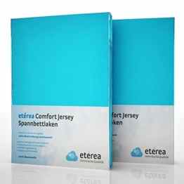 Doppelpack – Kinder Jersey Spannbettlaken Spannbetttücher – etérea Comfort – Baumwolle Ocean, 60×120 – 70×140 cm
