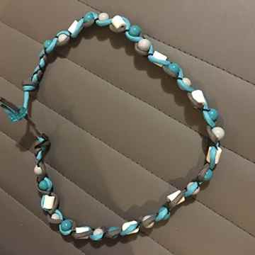 EM-Keramik Kette / Zeckenschut für Hunde gegen Zecken Größe entscheiden Sie grau / mint designed by KnaulY