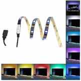EONPOW RGB TV Hintergrundbeleuchtung USB Led Lichtband, 100cm/ 39.4inch TV Beleuchtung Led Lichtleiste für TV/PC Beleuchtung (Reduzieren die Ermüdung der Augen und erhöhen Bildklarheit)