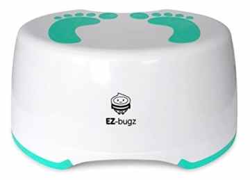 EZ-Bugz Tritthocker, Kinderschemel zum Toilettentraining, für Kinder und Kleinkinder. Antirutsch Fußbank für Badezimmer