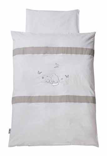 Easy Baby 815-90 Bettwäsche, 80 x 80 cm, Dreambear, weiß
