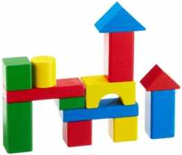 Eichhorn/Heros 100050401 – Holzbausteine Baby-Box 50 teilig – extra großŸe Bausteine für Babys – in Trommel zur Aufbewahrung – Buchenholz – Made in Germany