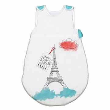 Eiffelturm Pati’Chou baby 100% Baumwolle Sommer Schlafsack ohne füllung 0.5 tog