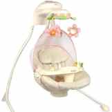 Elektrische Babyschaukel Modell Dodoli mit Musikfunktion Lichteffekte Mobile verstellbarer Sitz Timer Rosa