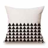 Elviros Geometrisch Dekorativ Baumwoll Leinen Mix Kissenbezug 45 x 45cm