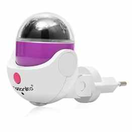 Emotionlite LED Projektor Nachtlicht mit Dämmerungssensor Plug in Kinder Nachtlicht Sehr gut für Kinderschlafzimmer Badezimmer Flur Treppenaufgang Korridor Schrank Oder ein dunkles Zimmer weißes 4000 K