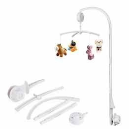 Esonstyle Baby Krippe Mobile Spieldose Halter Arm Halterung Mutter Schraube Sets Rotary Box Mobile für Baby Kinder ohne Spielzeug