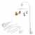 Esonstyle Baby Krippe Mobile Spieldose Halter Arm Halterung Mutter Schraube Sets Rotary Box Mobile für Baby Kinder ohne Spielzeug