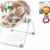 FOREST NEU, Elektrische Babyschaukel Babywippe Beige + GRATIS RATSCHEN FISHER PRICE