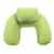 FakeFace® Neu Aufblasbares Nackenkissen Nackenhörnchen Nackenstützen Ultraleichte für Reise zuhause Grün