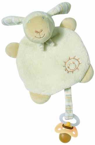 Fehn BabyLove Schaf Kuscheltuch mit Schnullerhalter