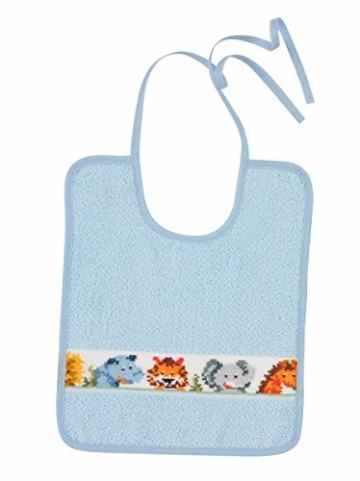 Feiler dschun00240502 Lätzchen Dschungel, 25 x 30 cm, hellblau