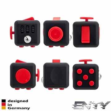 Fidget-Cube-Würfel | Premium-Würfel von Enty | Designed in Germany | Original | ADHS, Angstzustand, Panikattacke, Rauchstopp, Stress, Autismus | Geschicklichkeits- und Reisespielzeug