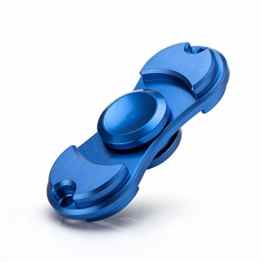 Fidget Spinner Dual Kreisel mit High-Speed Kugellager Anti Stress Hand Toy Blau von wortek