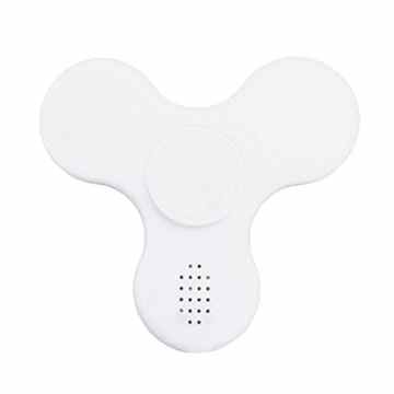 Fidget Spinner LED Tri Kreisel High-Speed Kugellager mit Bluetooth und Lautsprecher Anti-Stress Hand Toy Weiß von wortek