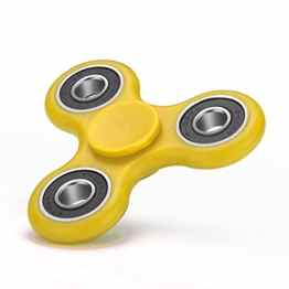 Fidget Spinner Tri Kreisel mit High-Speed Kugellager Anti-Stress Hand Toy Gelb von wortek