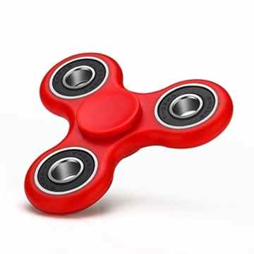 Fidget Spinner Tri Kreisel mit High-Speed Kugellager Anti-Stress Hand Toy Rot von wortek