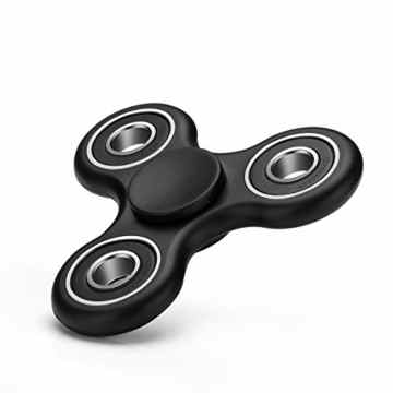Fidget Spinner Tri Kreisel mit High-Speed Kugellager Anti-Stress Hand Toy Schwarz von wortek