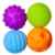Finer Shop 4pcs Baby-Hand fangen Massage Ball mit Sound Effect Frühe pädagogisches Spielzeug