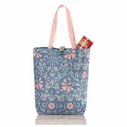 FunYoung Canvas Beuteltasche Schultertasche Einkaufstasche Segeltuchtasche Blumenmuster