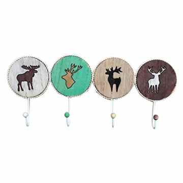 FunYoung Kindergarderobe Kleiderhaken aus Holz