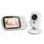 GHB Babyphone 2,4 GHz Digital Video Baby Monitor 3,2 Zoll LCD Display 120° Weitwinkel mit Nachtlicht Gegensprechfunktion und Temperatur