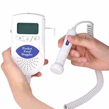 GHB Doppler Baby Fetal Doppler 3Mhz Sonde Ultraschallgel Ultraschall zum Hören mit LCD-Display