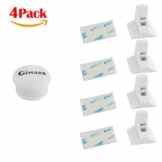 GIMARS Kindersicherheit Magnetschloss Schubladensicherung Schranksicherung – Zusatz mit Abziehbild von Aufschließen Position – 4 Schlösser + 1 Schlüssel