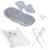 GoFuture Babybadewanne Luxus mit Stöpsel Set 3 Teilig – Badewanne 102cm Badesitz Ständer Wickelunterlage