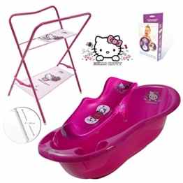 GoFuture Babybadewanne + höhenverstellbarem Ständer + Badesitz + Abflussset (Abfluss, Schlauch)