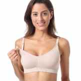 Gratlin Damen Vollschale Still BH – nathlos,abnehmbare Cups Schwangerschafts BH