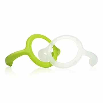 Griffe für AVENT Naturnah (Natural) Baby Glasflaschen von OlaBaby, (2er-Pack). Babyflaschengriffe, Flaschengriff, Trink Trainer, BPA frei
