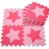 H Cadeau Bunt Puzzlematte Schaumstoff Puzzle Matte Kinder Spielteppich Spielmatte Baby krabbeln Boden Schlafzimmer Yoga Turnhalle 30*30cm 9 teilig