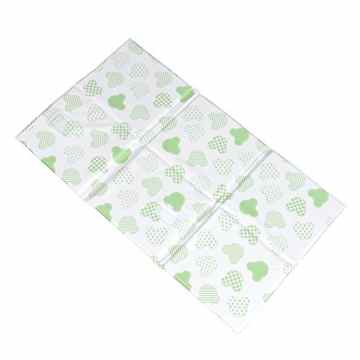 H3 Baby W447 Faltbare Wickelauflage für Unterwegs, grün / mehrfarbig