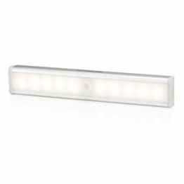 HAMSWAN 7,5 Zoll Schranklampe Passiv-Infrarot-Bewegungsmelder rückseitig mit 3M magnetischem Aufkleber 10 LED Lampe geeignet für Schrank Schaufenster Geschirrschrank (warmes Licht)