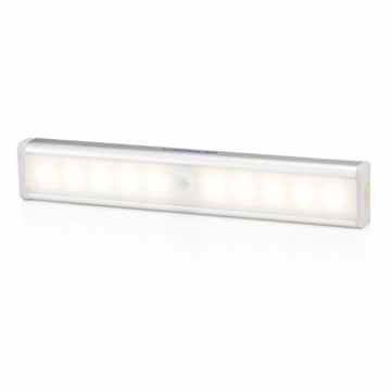 HAMSWAN 7,5 Zoll Schranklampe Passiv-Infrarot-Bewegungsmelder rückseitig mit 3M magnetischem Aufkleber 10 LED Lampe geeignet für Schrank Schaufenster Geschirrschrank (warmes Licht)
