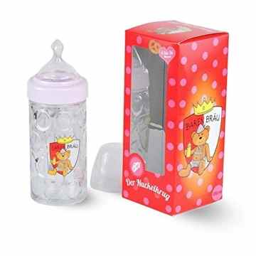 HC-Handel 914501 Nuckelkrug Bären Bräu Rot Baby Kunststoff Trinkflasche 18 cm