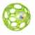 HCM Oball 28113 Grün Lochball mit Rassel Greifball Greifling Motorikball 10cm