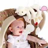 HENGSONG Kleinkindspielzeug Plüschtiere Kinderwagenkette Hängende Sprach Musik Spielzeug Mobile Schaf Spielzeug für Baby