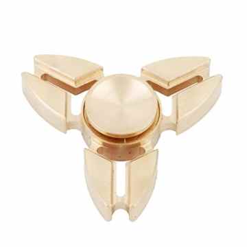 HENGSONG Pocket Hand Spinner Fidget Toy Kupfer EDC ADHD Tri Finger Spinner, entlastet Stress und Angst für Kinder und Erwachsene Geschenke