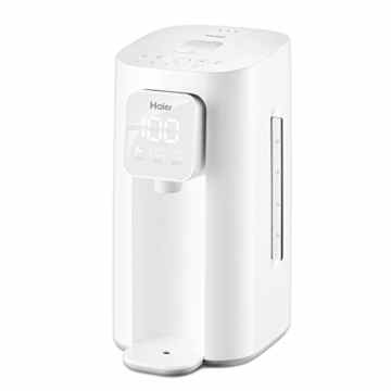 Haier HBM-F25 2.0 Liter Wasserkocher und Wärmer mit LED Digital Display, Edelstahl Innen in weiß