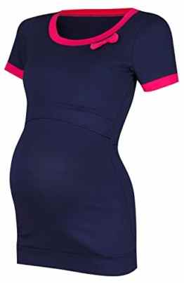 Happy Mama. Damen Umstands Stillzeit T-shirt Lagendesign. Kontrastdetails. 996p