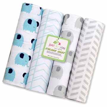 Harson&Jane premium – qualität, 100% baumwolle, weich und kuschelig musselin fingerabdrücke baby decken (4 – er packung × 30 zentimeter.