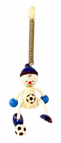 Hess Holzspielzeug 14722 – Schwingfigur, Fußballjunge, ca. 10 cm