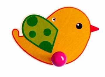 Hess Holzspielzeug – kleine Garderobe Vogel