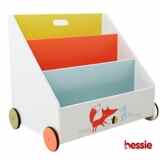 Hessie Kid Möbel Baby Bücherregal, 2-in-1 Verwendung als Walker, robuste Massivholz Bücherregal Organisator, kreative Geburtstagsgeschenk